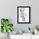 Faith Culture - Guided Steps - Proverbs 16:3 - Christian Wall Art