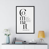 Faith Culture - Guided Steps - Proverbs 16:3 - Christian Wall Art