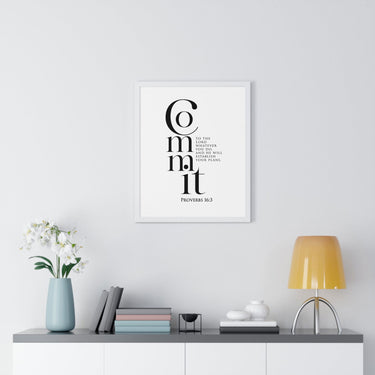 Faith Culture - Guided Steps - Proverbs 16:3 - Christian Wall Art