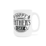 Faith Culture - Happy Father's Day - Christian Ceramic Coffee Mug (11oz5oz0oz) 15oz White