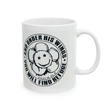 Faith Culture - He Will Cover You with His Feathers - Psalm 91:4 Christian Ceramic Coffee Mug, 11oz