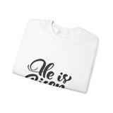 Faith Culture - He is Risen- Christian Unisex Heavy Blendâ„¢ Crewneck Sweatshirt