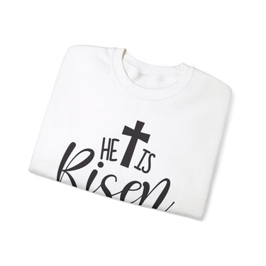 Faith Culture - He is Risen -Christian Unisex Heavy Blendâ„¢ Crewneck Sweatshirt
