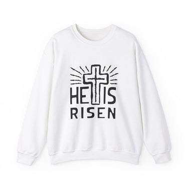 Faith Culture - He is Risen - Christian Unisex Heavy Blendâ„¢ Crewneck Sweatshirt