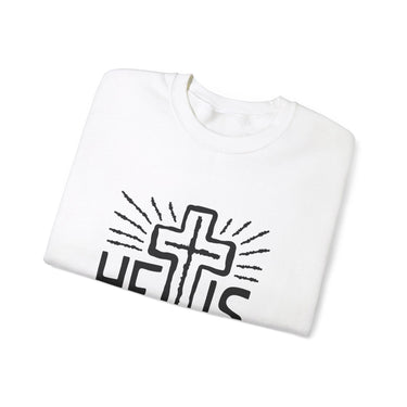 Faith Culture - He is Risen - Christian Unisex Heavy Blendâ„¢ Crewneck Sweatshirt