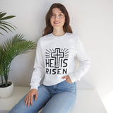 Faith Culture - He is Risen - Christian Unisex Heavy Blendâ„¢ Crewneck Sweatshirt