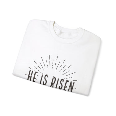 Faith Culture - He is Risen - Christian Unisex Heavy Blendâ„¢ Crewneck Sweatshirt
