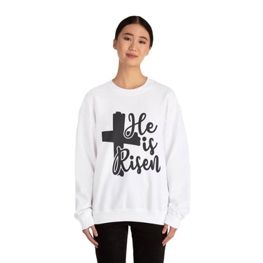 Faith Culture - He is Risen - Christian Unisex Heavy Blendâ„¢ Crewneck Sweatshirt