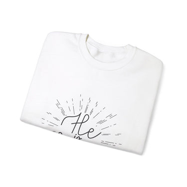 Faith Culture - He is Risen - Christian Unisex Heavy Blendâ„¢ Crewneck Sweatshirt