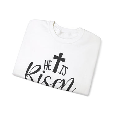 Faith Culture - He is Risen Christian Unisex Heavy Blendâ„¢ Crewneck Sweatshirt