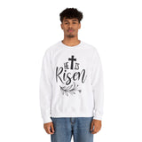 Faith Culture - He is Risen Christian Unisex Heavy Blendâ„¢ Crewneck Sweatshirt