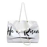 Faith Culture - He is Risen Christian Weekender Tote Bag