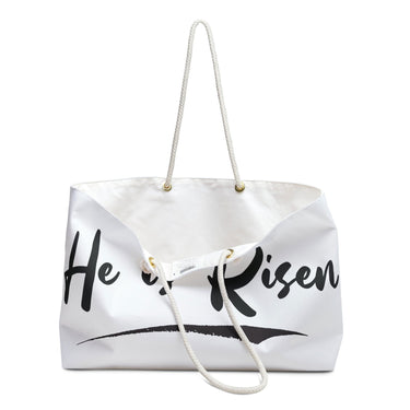 Faith Culture - He is Risen Christian Weekender Tote Bag