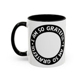 Faith Culture - I Am So Grateful - Christian Thanksgiving Accent Coffee Mug, 11oz and 15oz