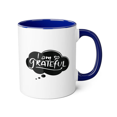 Faith Culture - I Am So Grateful - Christian Thanksgiving Accent Mug, 11oz