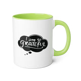 Faith Culture - I Am So Grateful - Christian Thanksgiving Accent Mug, 11oz
