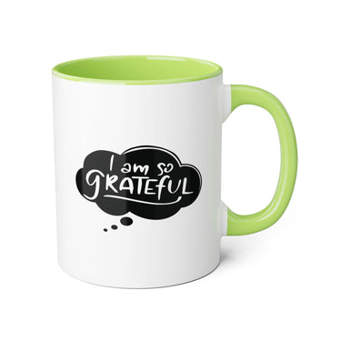 Faith Culture - I Am So Grateful - Christian Thanksgiving Accent Mug, 11oz