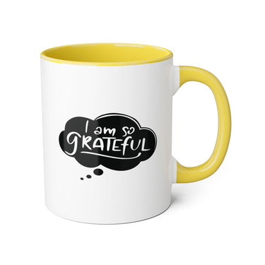 Faith Culture - I Am So Grateful - Christian Thanksgiving Accent Mug, 11oz