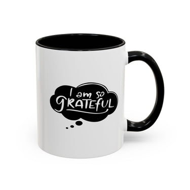 Faith Culture - I Am So Grateful Christian Thanksgiving Accent Coffee Mug, 11oz and 15oz 11oz Black