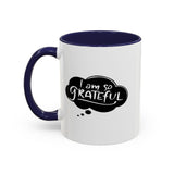 Faith Culture - I Am So Grateful Christian Thanksgiving Accent Coffee Mug, 11oz and 15oz