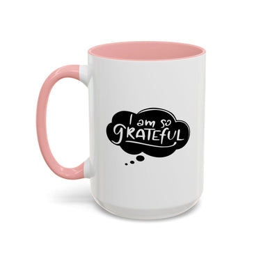 Faith Culture - I Am So Grateful Christian Thanksgiving Accent Coffee Mug, 11oz and 15oz