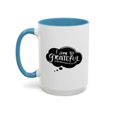 Faith Culture - I Am So Grateful Christian Thanksgiving Accent Coffee Mug, 11oz and 15oz