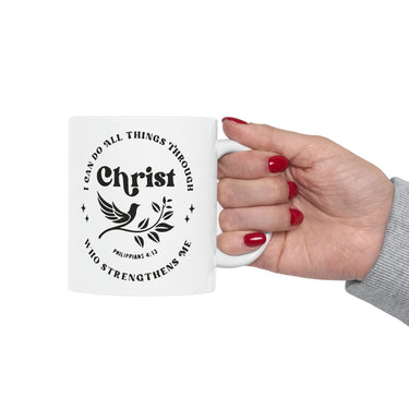 Faith Culture - I Can Do All Things Through Christ - Philippians 4:13 Christian Ceramic Coffee Mug 11oz 11oz