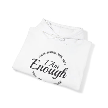 Faith Culture - I am Enough - Christian Unisex Heavy Blendâ„¢ Hooded Sweatshirt