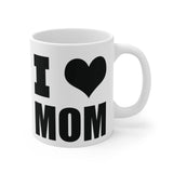 Faith Culture - I love Mom - Christian Ceramic Mugs 11oz 11oz White