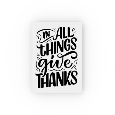 Faith Culture - In All Things Give Thanks - Christian Hardcover Journal Ruled line 5.2" x 7.4"