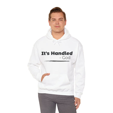 Faith Culture - It's Handled - Christian Unisex Heavy Blendâ„¢ Hooded Sweatshirt White