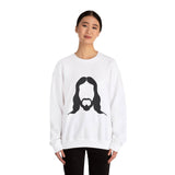 Faith Culture - Jesus - Christian Unisex Heavy Blendâ„¢ Crewneck Sweatshirt White