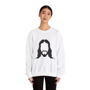 Faith Culture - Jesus - Christian Unisex Heavy Blendâ„¢ Crewneck Sweatshirt White