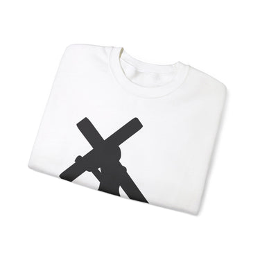 Faith Culture - Jesus Carrying the Cross - Christian Unisex Heavy Blendâ„¢ Crewneck Sweatshirt