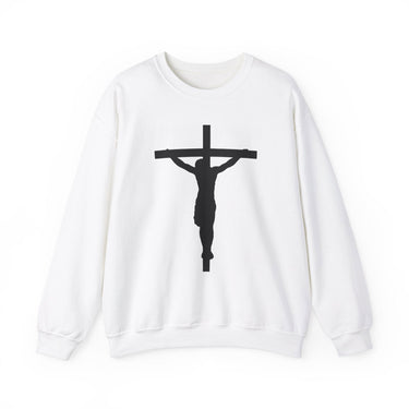 Faith Culture - Jesus on the Cross - Christian Unisex Heavy Blendâ„¢ Crewneck Sweatshirt