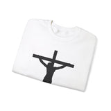 Faith Culture - Jesus on the Cross - Christian Unisex Heavy Blendâ„¢ Crewneck Sweatshirt