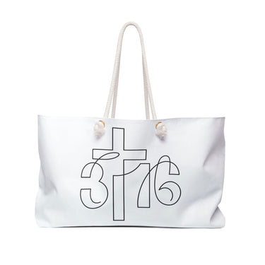 Faith Culture - John 3:16 Christian Weekender Tote Bag 24" × 13"