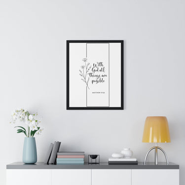 Faith Culture - Limitless Faith - Matthew 19:26 - Christian Wall Art