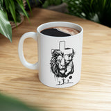 Faith Culture - Lion of Judah Christian Ceramic Coffee Mug 11oz