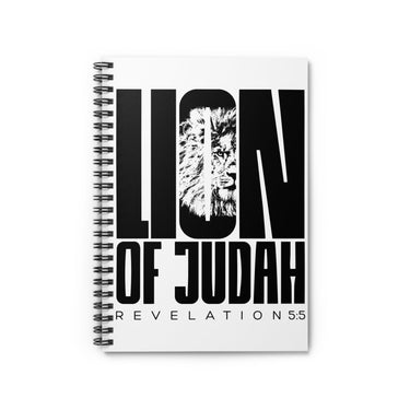 Faith Culture - Lion of Judah Christian Spiral Notebook - Ruled Line One Size