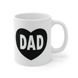 Faith Culture - Love Dad - Christian Ceramic Coffee Mug (11oz5oz0oz) 11oz White