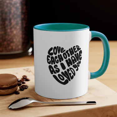 Faith Culture - Love Each Other as I Have Loved You Christian Accent Coffee Mug 11oz Green