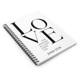 Faith Culture - Love One Another - John 13:34 - Christian Spiral Notebook - Ruled Line