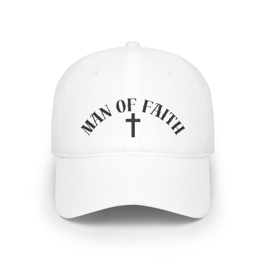 Faith Culture - Man Of Faith - Christian Low Profile Baseball Cap White One size