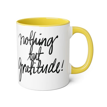 Faith Culture - Nothing but Gratitude - Christian Thanksgiving Accent Mug, 11oz