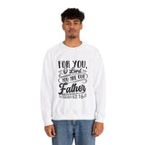 Faith Culture - Our Father - Christian Unisex Heavy Blendâ„¢ Crewneck Sweatshirt White