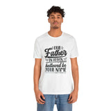 Faith Culture - Our Father - Christian Unisex Jersey Short Sleeve Tee White