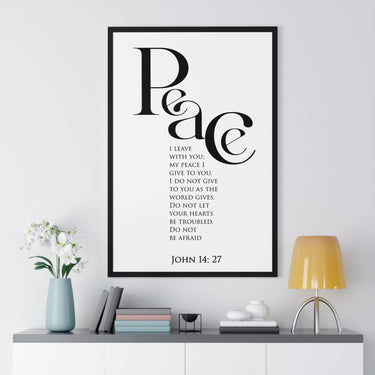 Faith Culture - Peace Be With You - John 14:27 - Christian Wall Art