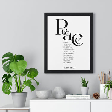 Faith Culture - Peace Be With You - John 14:27 - Christian Wall Art