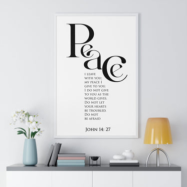 Faith Culture - Peace Be With You - John 14:27 - Christian Wall Art